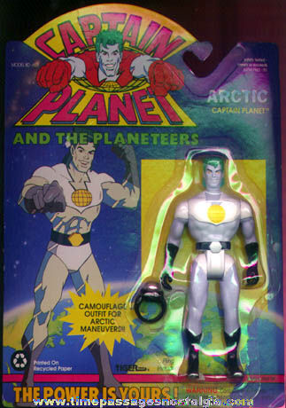 Unopened 1991 Captain Planet Character Action Figure & Toy Ring