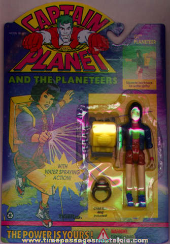 Unopened 1994 Captain Planet Character Action Figure & Toy Ring