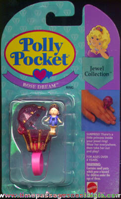 Unopened ©1994 Mattel Polly Pocket Toy Ring & Miniature Doll Figure