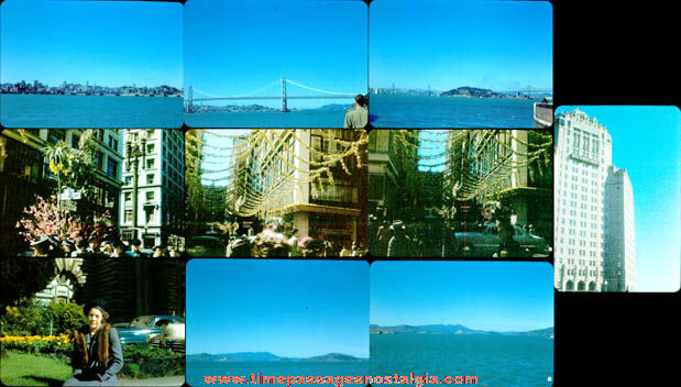(19) 1949 San Francisco California Color Scenic Photograph Slides