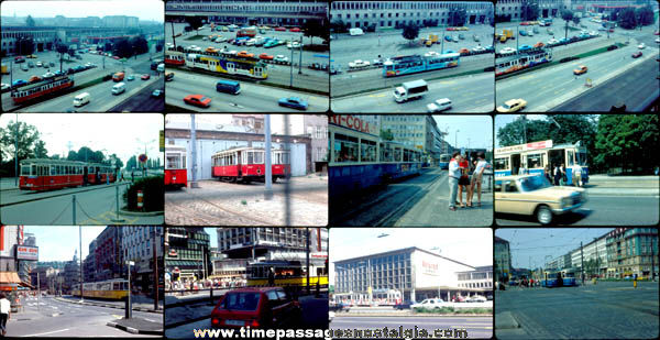 (12) Old Train / Street Car Photograph Slides