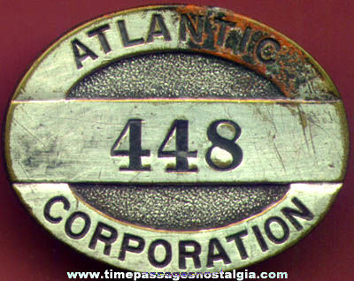 Old Metal Atlantic Corporation Employee Badge
