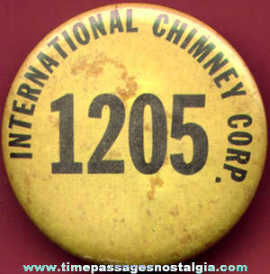 Old International Chimney Corporation Employee Badge
