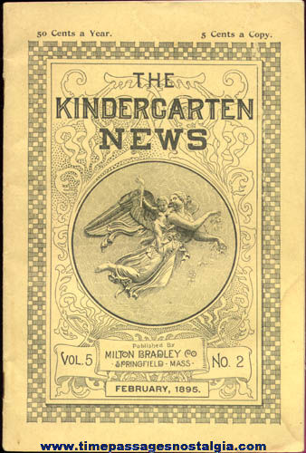 (3) 1800s Milton Bradley Kindergarten School Items