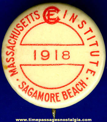 1918 Celluloid Christian Endeavor Pin Back Button