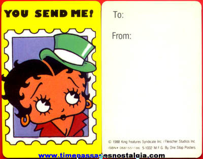 (15) Old Unused Betty Boop Cartoon Character Plastic Cards