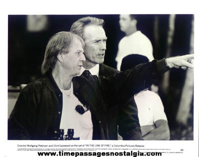 Wolfgang Petersen & Clint Eastwood Columbia Pictures Promotional Photograph