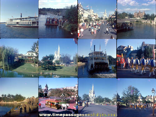 (33) 1974 Disneyland or Disney World Color Photograph Slides