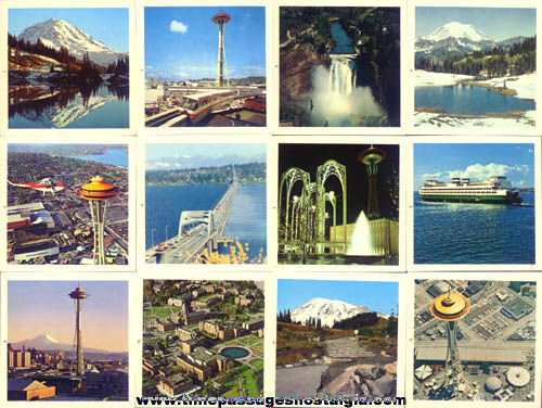 (12) Seattle, Washington Souvenir Color Photographs