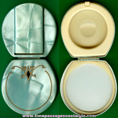 1925 Art Nouveau Ladies Make Up Compact