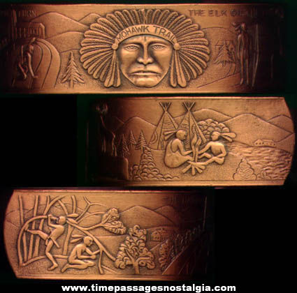 Old Mohawk Trail Souvenir Copper Bracelet