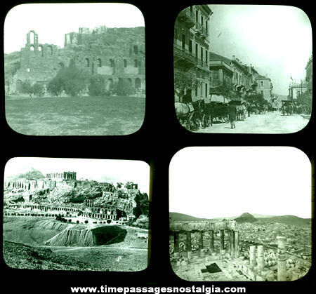 (4) Early Greece Photograph Slides