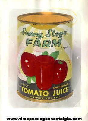 Old Tomato Juice Advertising Photograph