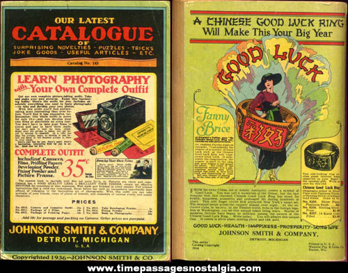 1936 Johnson Smith & Company Novelty and Toy Catalog