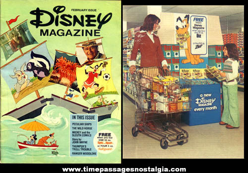 1976 Advertising Premium Issue Of Disney Magazine