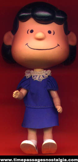 Old Charles Schulz Lucy Van Pelt Vinyl Peanuts Character Doll