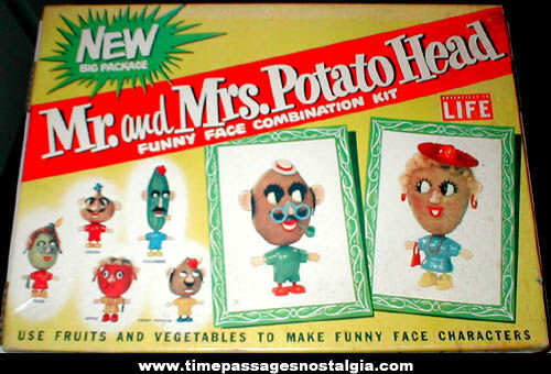 Old Boxed Mr. & Mrs. Potato Head Character Hasbro Set