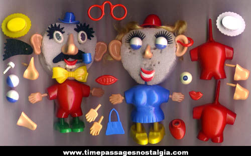 Old Boxed Mr. & Mrs. Potato Head Character Hasbro Set