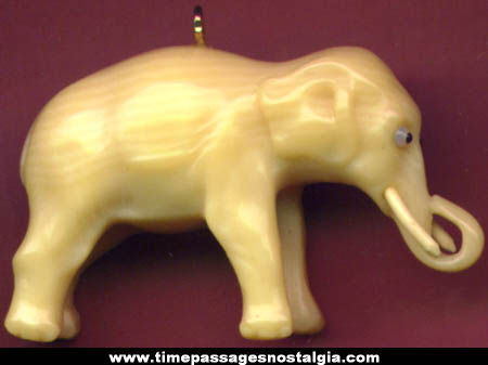 Old Detailed Celluloid Elephant Charm