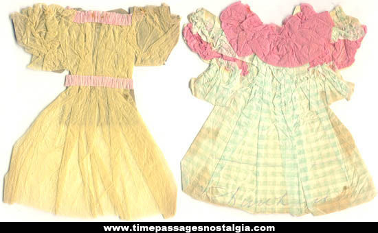 (22) Different 1800s Victorian Paper Doll Dresses and Hats