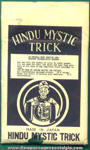Old Unopened Hindu Mystic Magic Trick