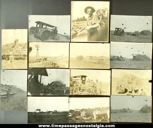(14) Small Tractor, Farm, Farmer, & Farming Photographs