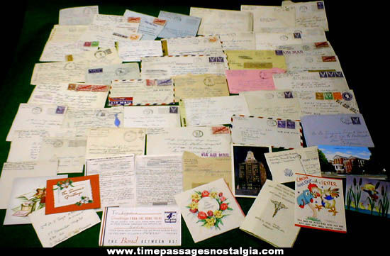 Large Lot Of World War II Nurse Correspondence Material