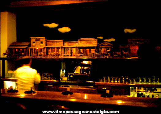Old Bar or Tavern Interior Photograph Slide