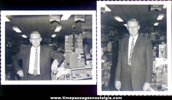(2) Old Photography or Camera Shop Interior Photographs