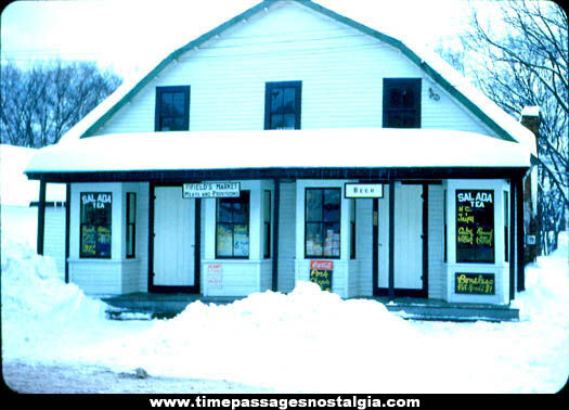 Old Grocery Store Exterior Photograph Slide