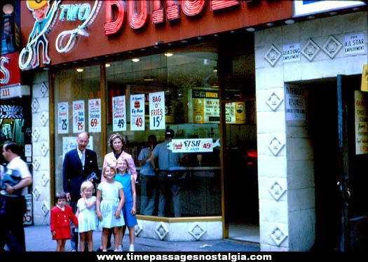 1964 Two-Two Burger Restaurant Store Front Photograph Slide