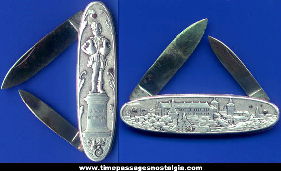 Old Metal GG Leykauf Nurnberg, German Pocket Knife
