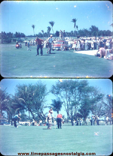 (2) Old Sam Snead Golf Photograph Slides