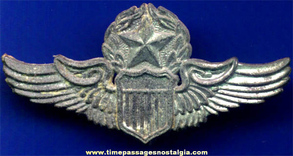 Old Metal Toy Military Wings Pin