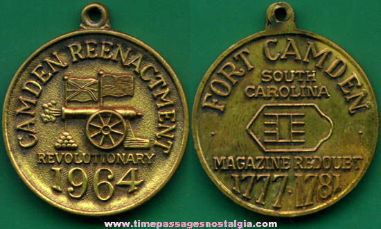 1964 Fort Camden Revolutionary War Reenactment Medal