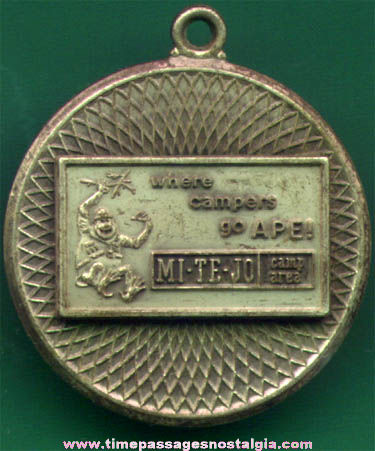 Old Metal MI-TE-JO Campground Advertising Fob Charm