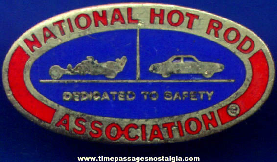 Old Enameled National Hot Rod Association Pin