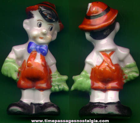 Old Walt Disney Pinocchio Cartoon Character Porcelain Figurine