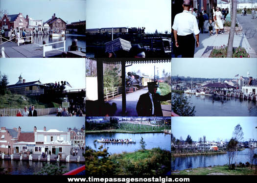 (37) 1960 Freedomland Amusement Park Color Photograph Slides