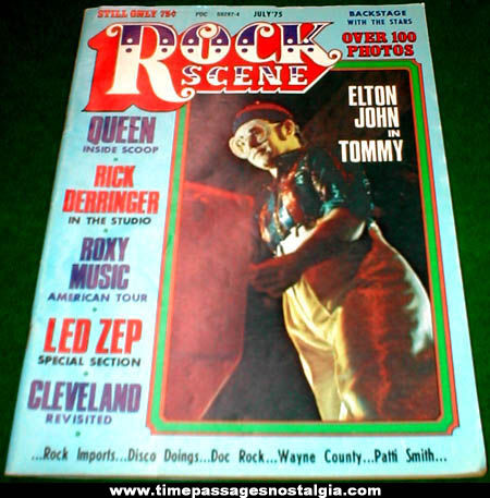 July 1975 Issue of Rock Scene Music Magazine