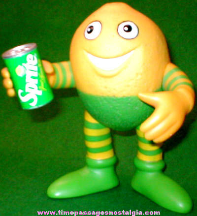 Old Lucky Lymon Sprite Talking Advertising Character Figure