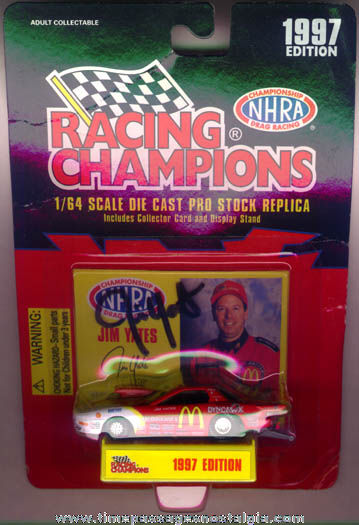 Unopened & Autographed 1997 McDonalds Pro Stock Diecast Racing Car