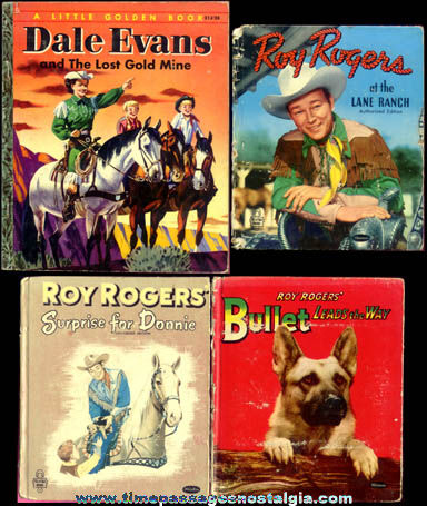 (4) Old Roy Rogers & Dale Evans Childrens Western Books