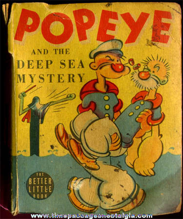 1939 Popeye and the Deep Sea Mystery Better Little Book