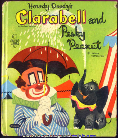 ©1953 Howdy Doody Clarabell and Pesky Peanut Whitman Book
