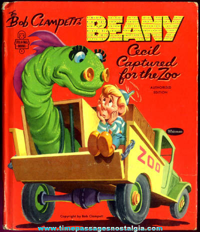 1954 Beany Cecil Captured For The Zoo Whitman Book