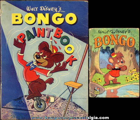 (2) 1948 Walt Disney Bongo Character Whitman Books