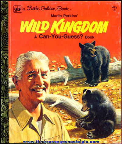 1976 Marlin Perkins Wild Kingdom Little Golden Book