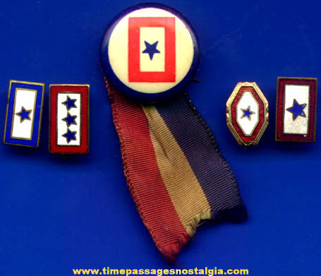 (5) United States Military Service Star Pins
