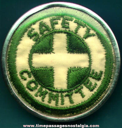 Old Green Cross Safety Committee Employee Badge